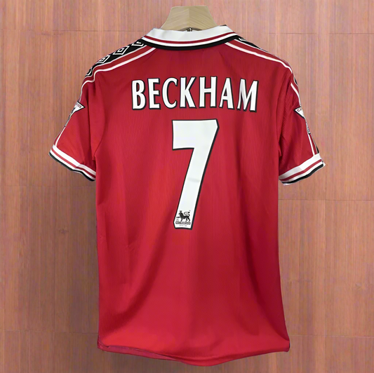 David Beckham #7 Manchester United 1998/99 Retro Remake Shirt