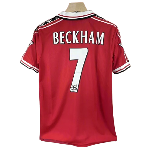 David Beckham #7 Manchester United 1998/99 Retro Remake Shirt