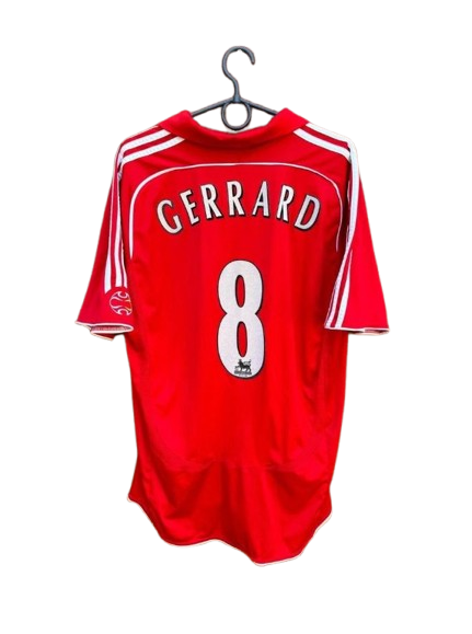 LIVERPOOL 2006/2007 HOME FOOTBALL SHIRT #8 GERRARD